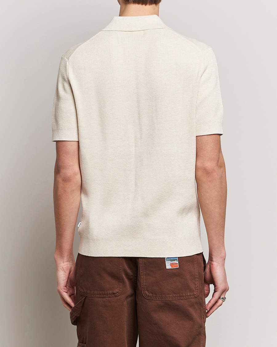 Herre | Pikéer | NN07 | Hansie Zip Polo Ecru