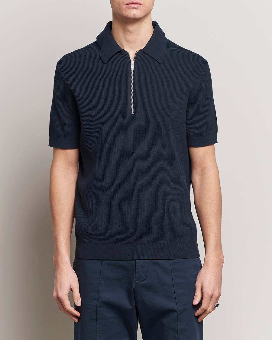 Herre | Avdelinger | NN07 | Hansie Zip Polo Navy Blue