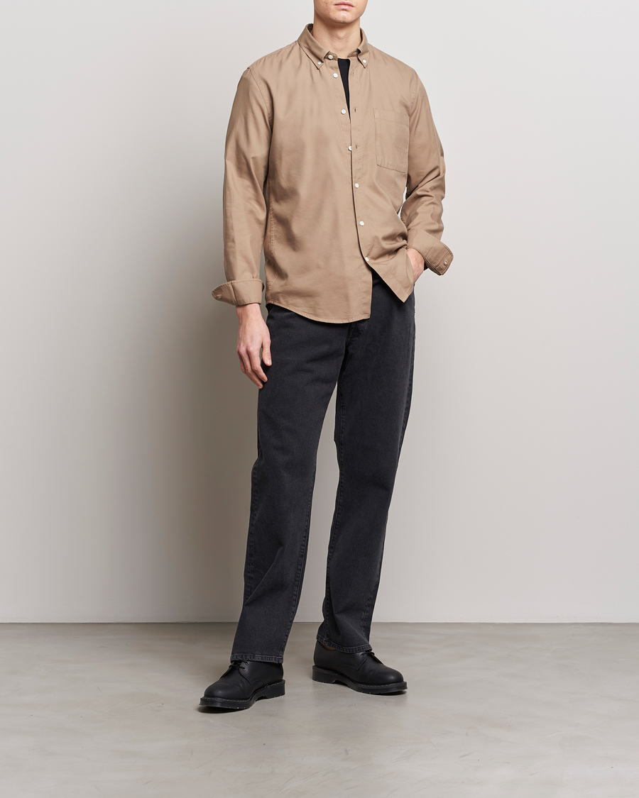 Herre | Skjorter | NN07 | Arne Tencel Shirt Greige