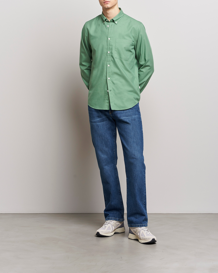Herre | Skjorter | NN07 | Arne Tencel Shirt Hedge Green