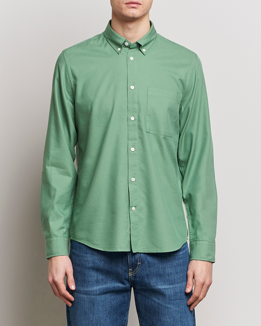 Herre | Casual | NN07 | Arne Tencel Shirt Hedge Green