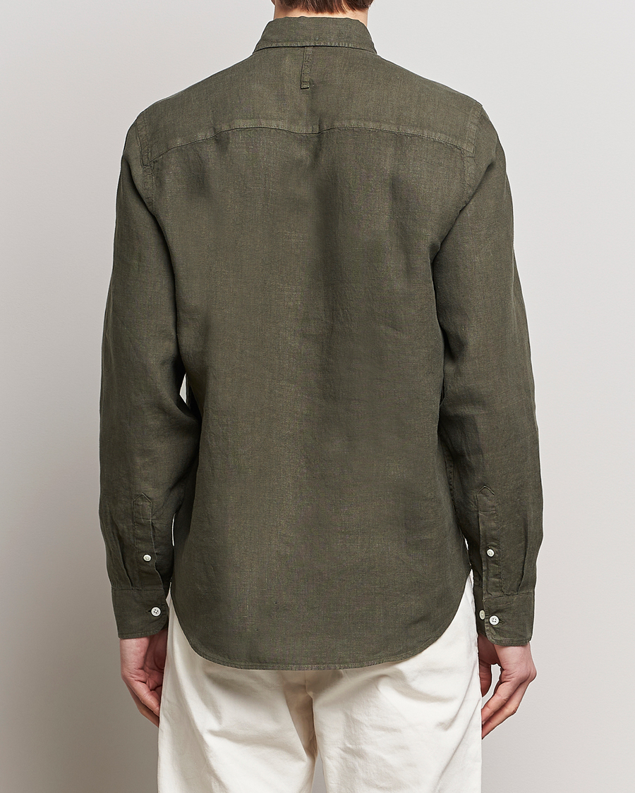 Herre | Skjorter | NN07 | Arne Linen Shirt Capers Green