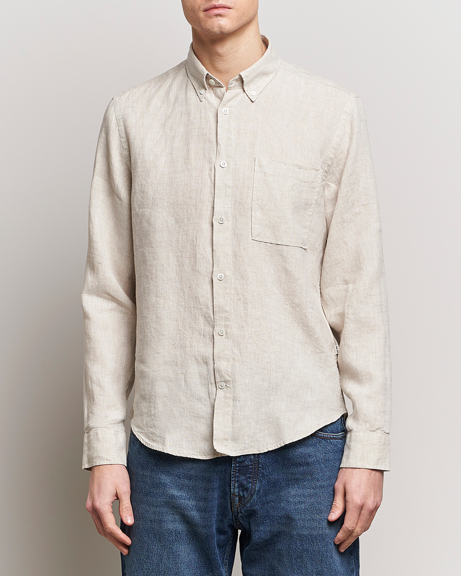 Herre | Skjorter | NN07 | Arne Linen Shirt Oat