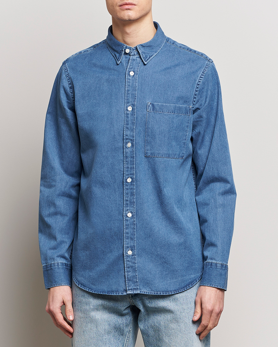 Herre | Skjorter | NN07 | Cohen Denim Shirt Light Indigo