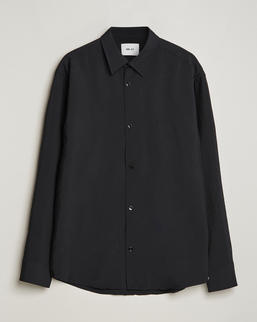 Herre | Skjorter | NN07 | Freddy Structured Shirt Black