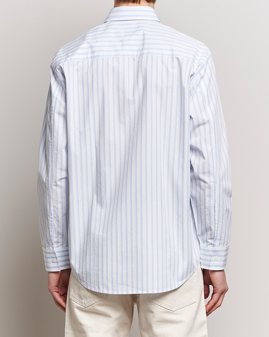 Herre | Skjorter | NN07 | Freddy Poplin Striped Shirt Blue/White