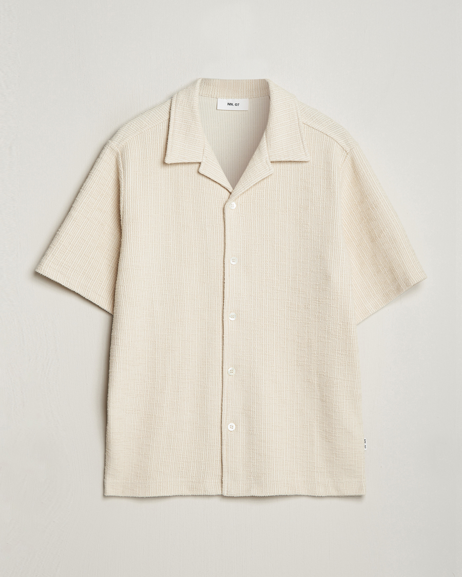 Herre | Skjorter | NN07 | Julio Short Sleeve Shirt Ecru
