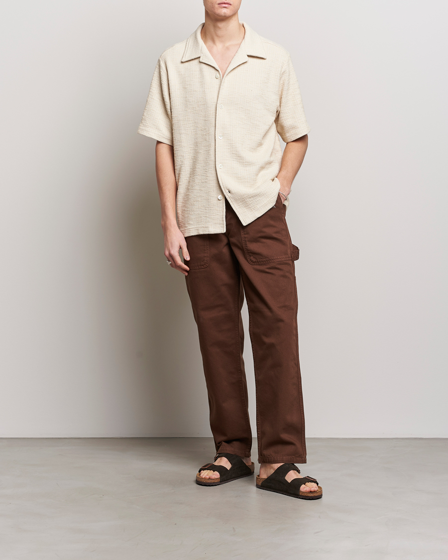 Herre | Skjorter | NN07 | Julio Short Sleeve Shirt Ecru