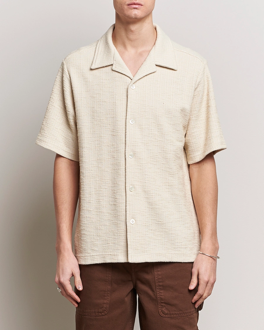 Herre | Kortermede skjorter | NN07 | Julio Short Sleeve Shirt Ecru
