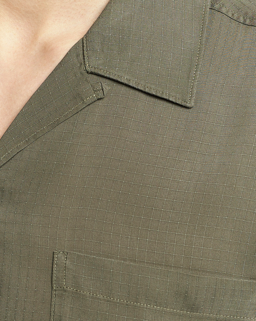 Herre | Skjorter | NN07 | Julio Ripstop Short Sleeve Shirt Capers Green