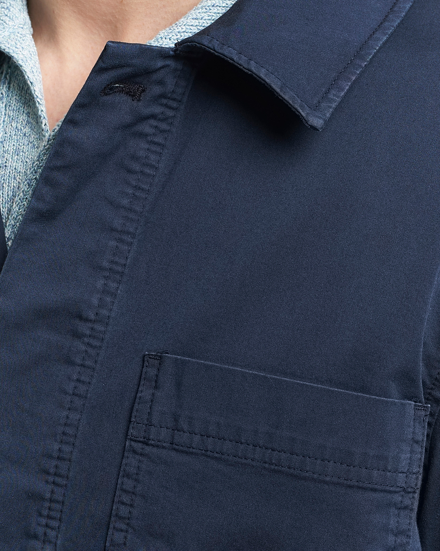 Herre | Skjorter | NN07 | Olav Overshirt Navy Blue