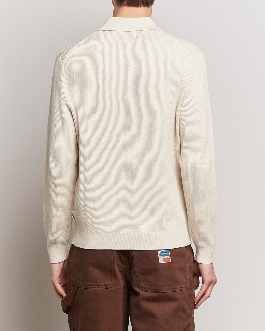 Herre | Gensere | NN07 | Hansie Knitted Half Zip Ecru