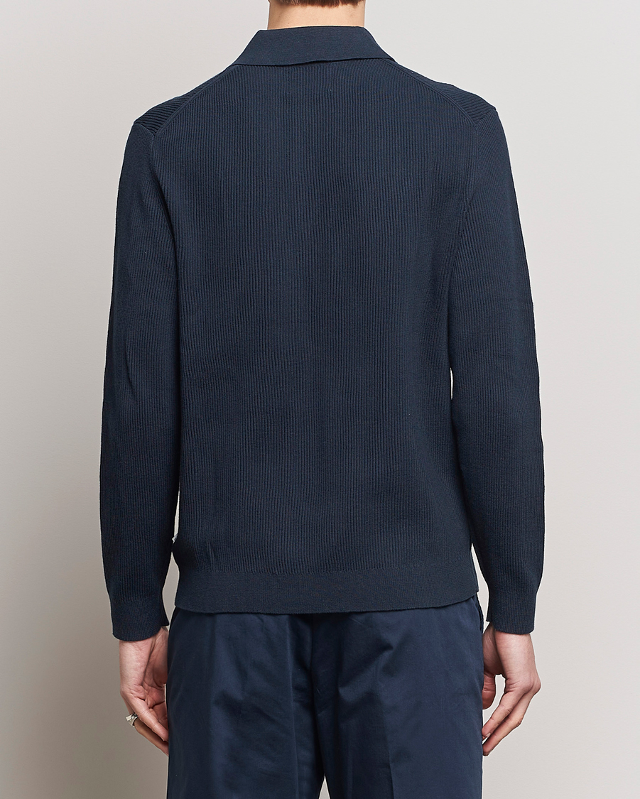 Herre | Gensere | NN07 | Hansie Knitted Half Zip Navy Blue
