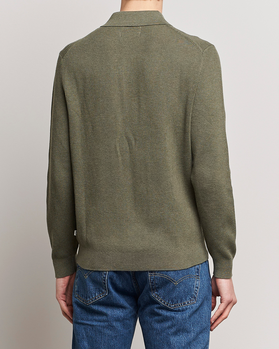 Herre | Gensere | NN07 | Hansie Knitted Half Zip Capers Green