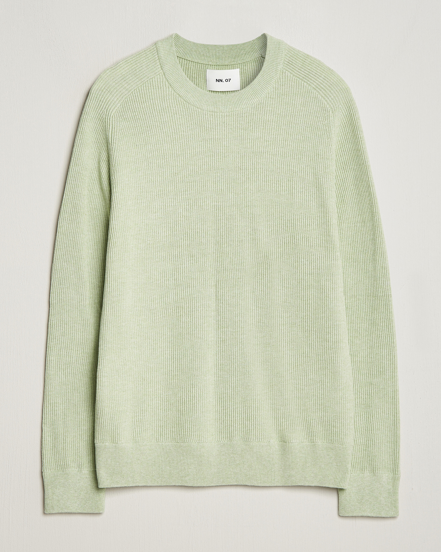 Herre | Gensere | NN07 | Kevin Cotton Knitted Sweater Lime Green