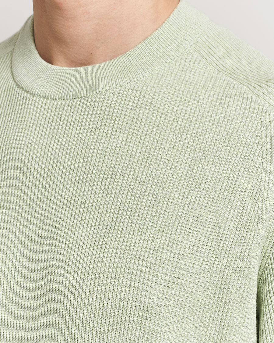 Herre | Gensere | NN07 | Kevin Cotton Knitted Sweater Lime Green