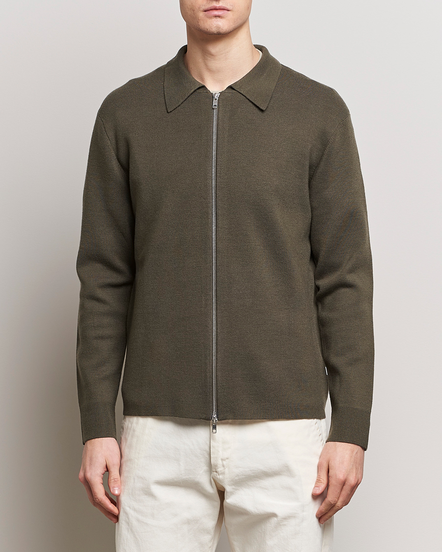 Herre | Salg | NN07 | Harald Full Zip Capers Green