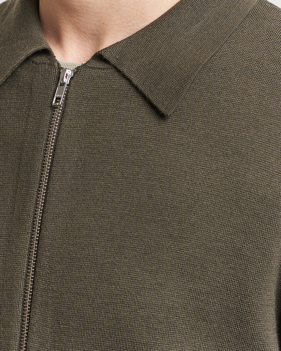 Herre | Gensere | NN07 | Harald Full Zip Capers Green
