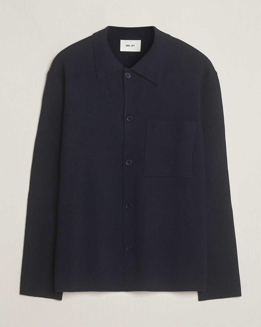 Herre | Gensere | NN07 | Jonas Cotton/Modal Cardigan Navy Blue