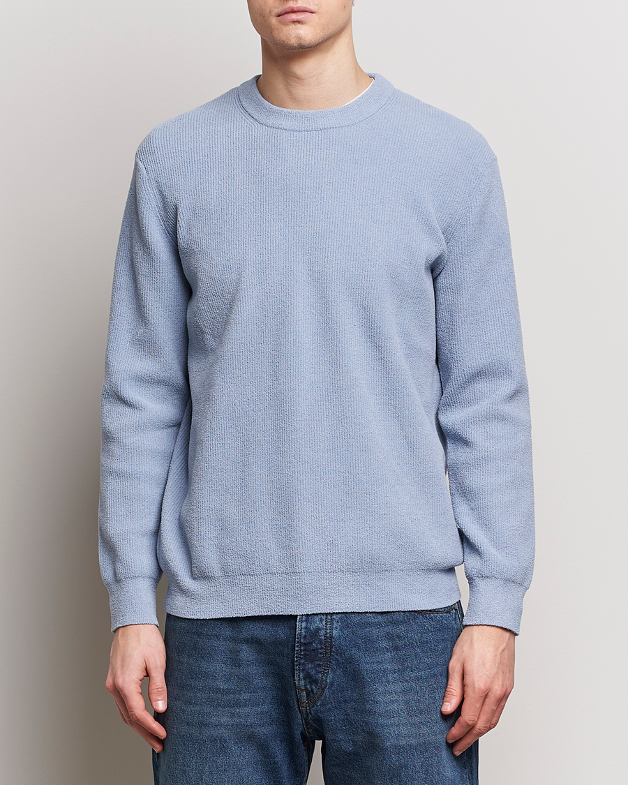 Herre | Gensere | NN07 | Danny Knitted Sweater Ashley Blue