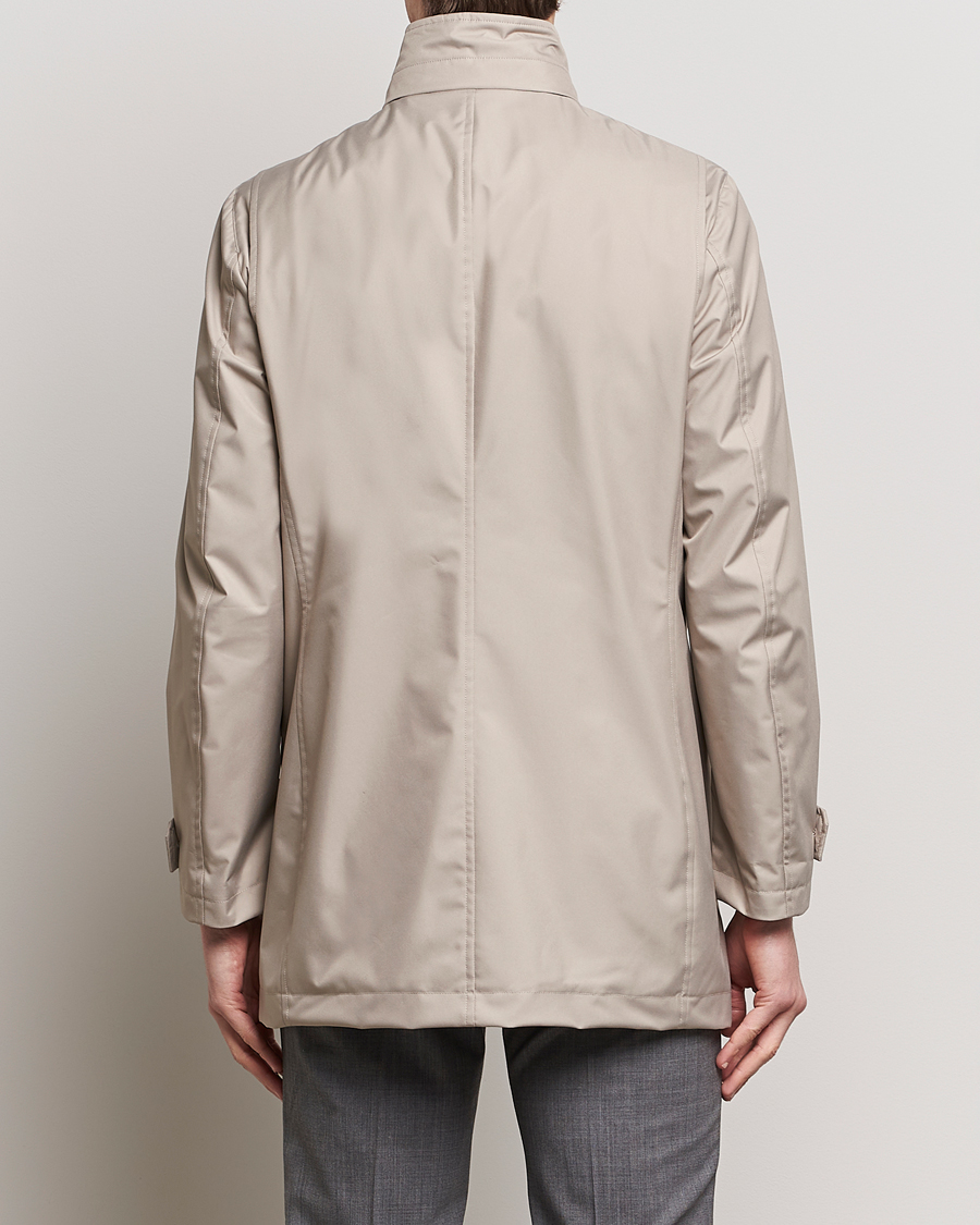 Herre | Jakker | MooRER | Waterproof Car Coat Light Grey
