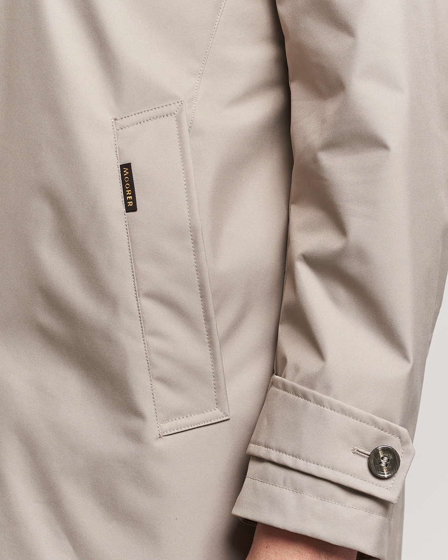 Herre | Jakker | MooRER | Waterproof Car Coat Light Grey