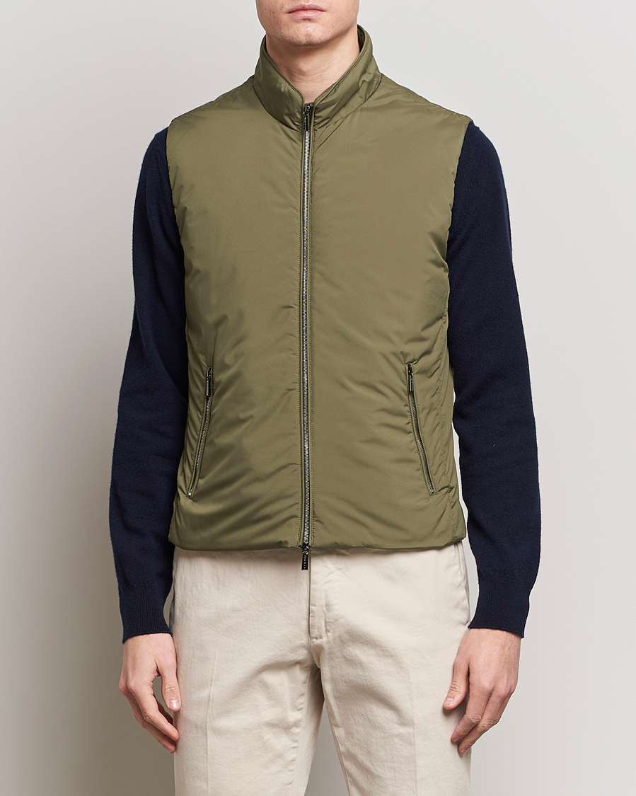 Herre | Italian Department | MooRER | Senio Padded Vest Green