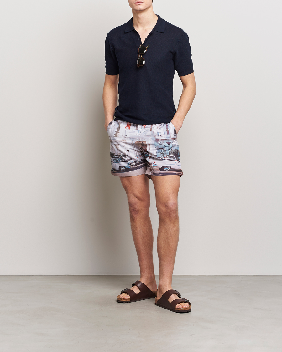 Herre | Badeshorts | Orlebar Brown | Bulldog Photographic Swimshorts Carlton Cannes