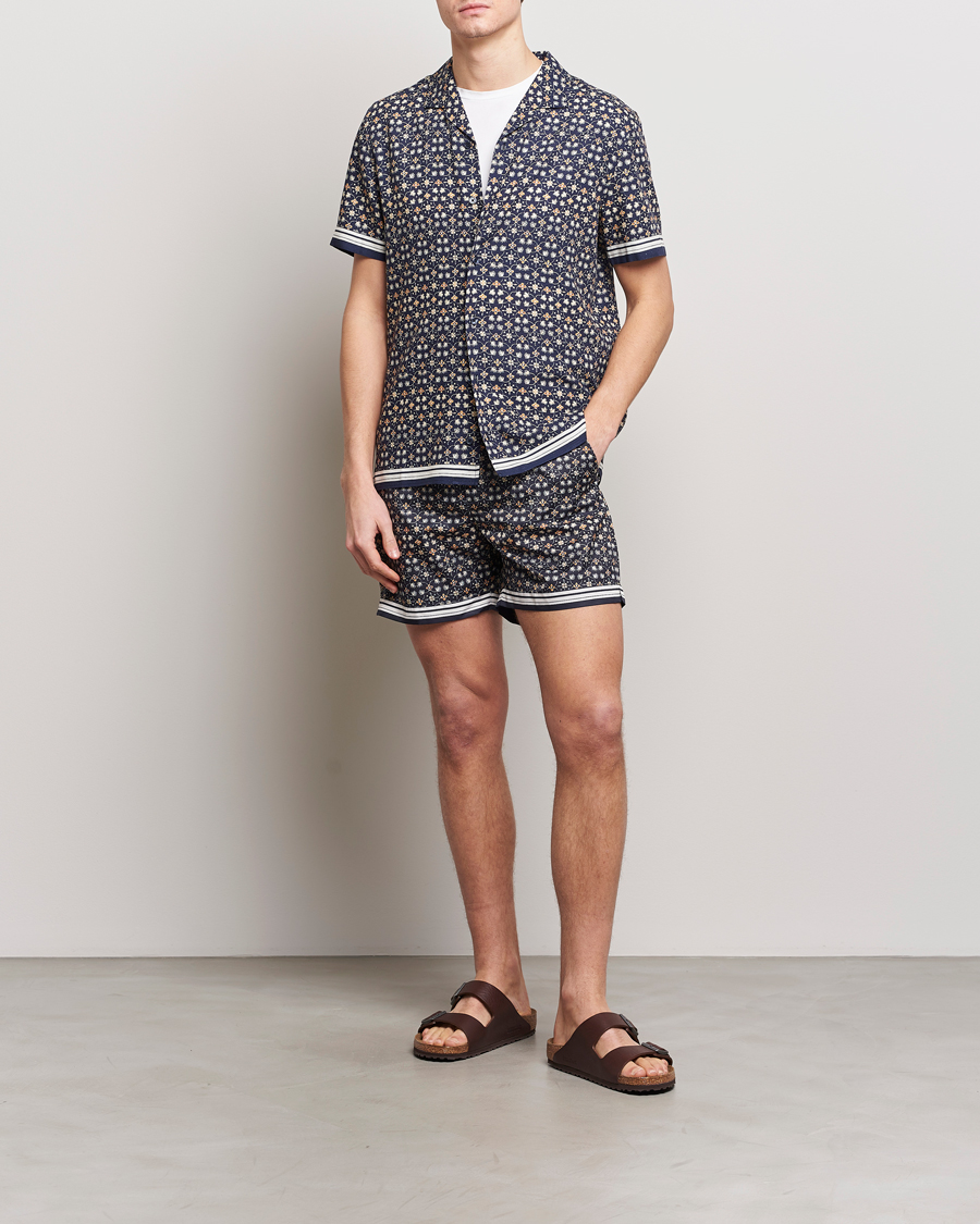 Herre | Badeshorts | Orlebar Brown | Bulldog Fiore Swimshorts Night Iris