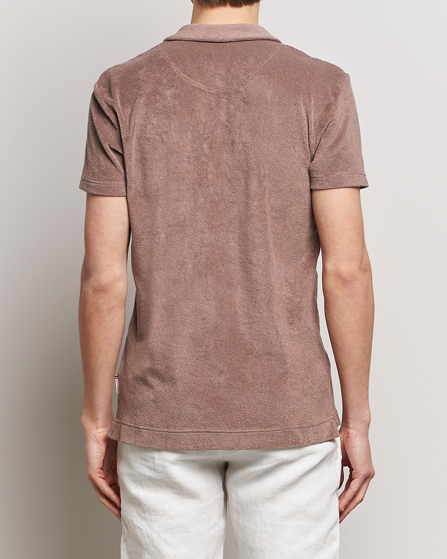 Herre | Pikéer | Orlebar Brown | Terry Polo Plum Wine