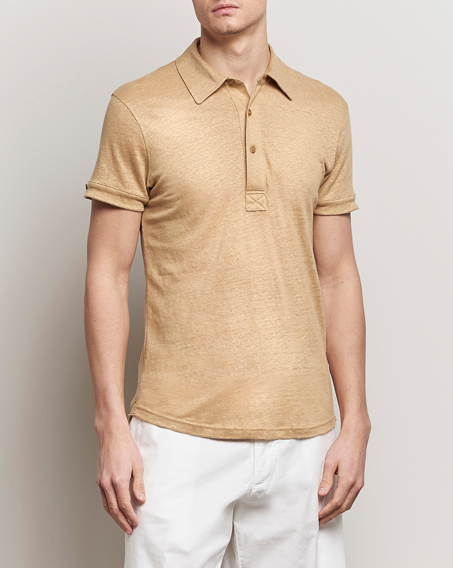 Herre | Pikéer | Orlebar Brown | Sebastian Linen Polo Biscuit