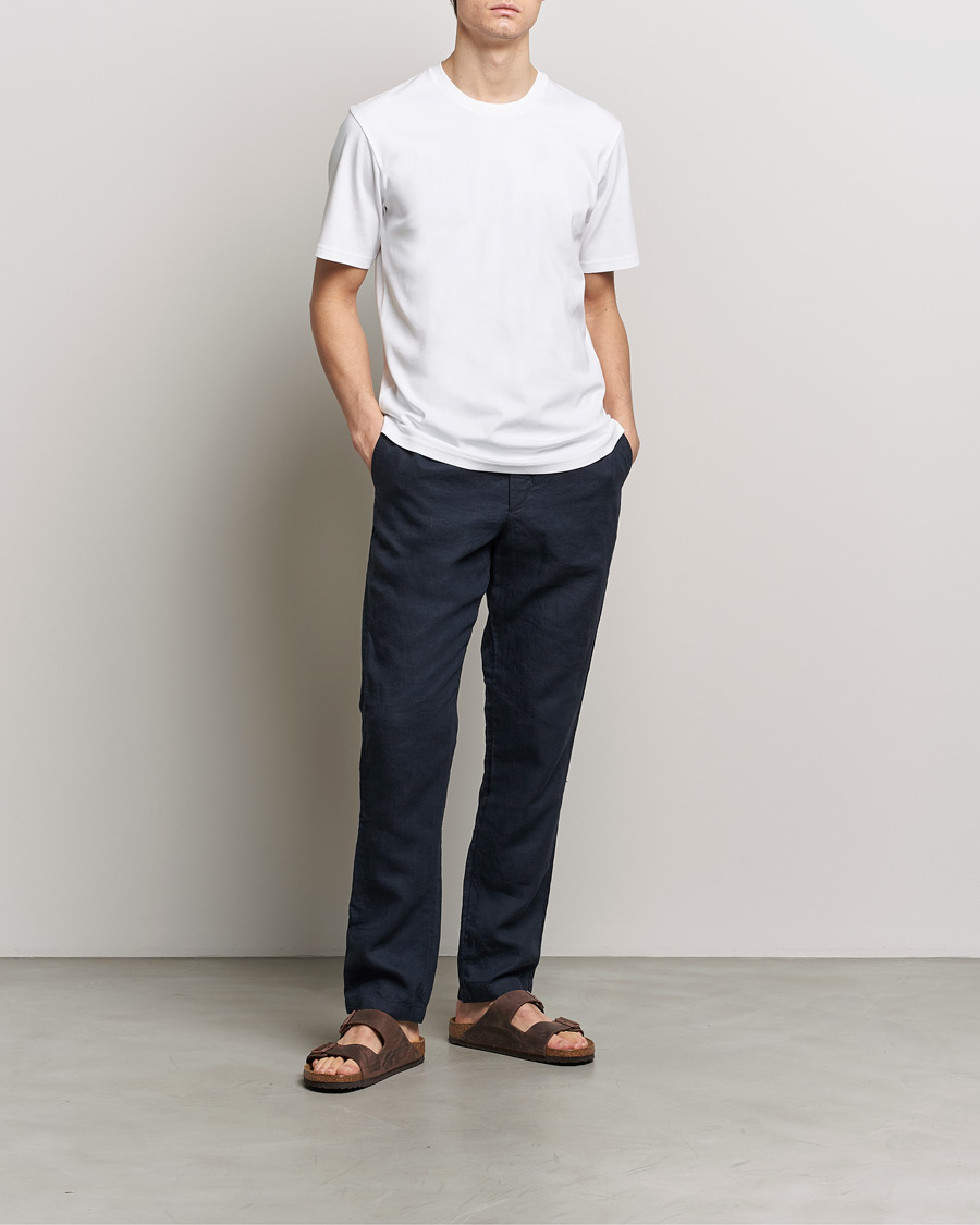 Herre | T-Shirts | Orlebar Brown | Deckard Heavy T-Shirt White