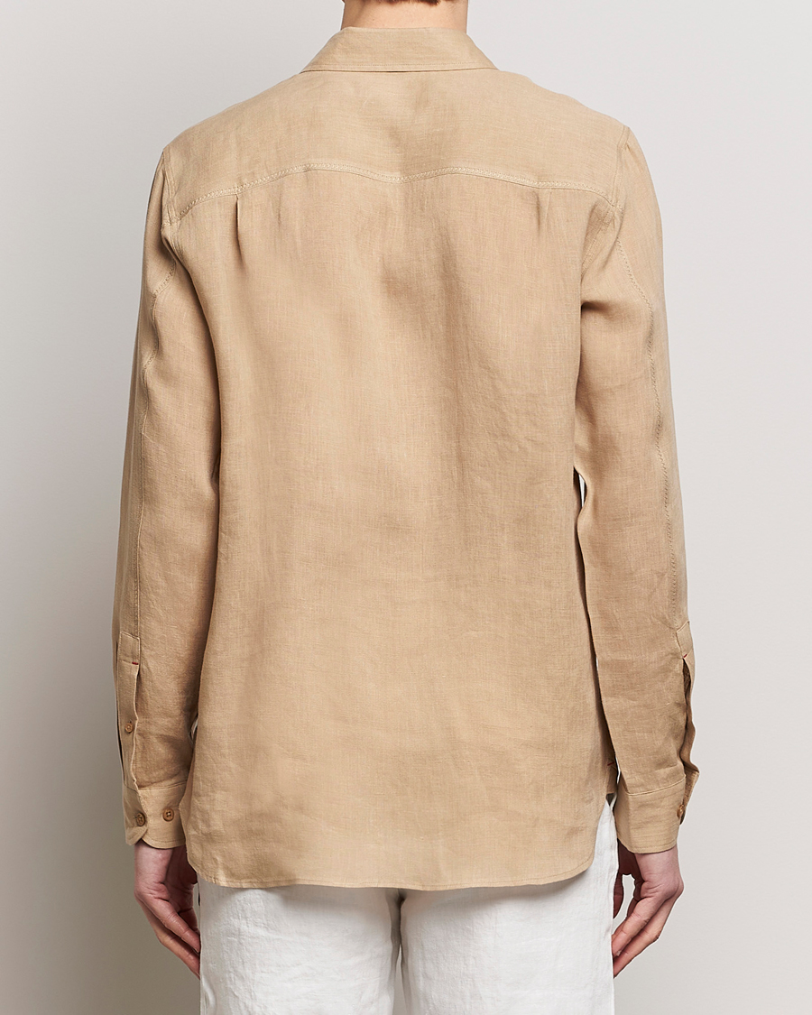 Herre | Skjorter | Orlebar Brown | Justin Linen Shirt Biscuit