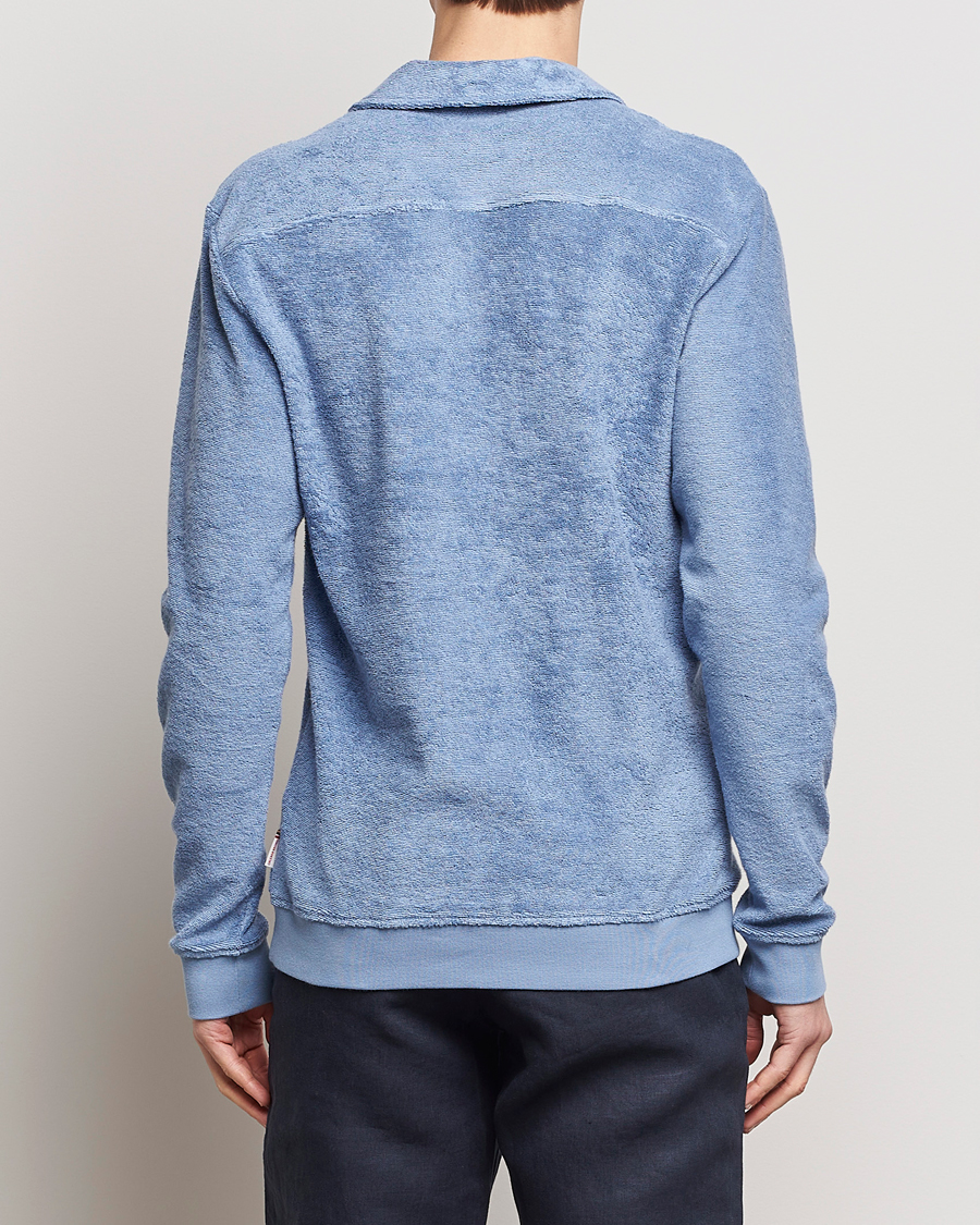 Herre | Gensere | Orlebar Brown | Santino Organic Cotton Terry Polo Springfield Blue