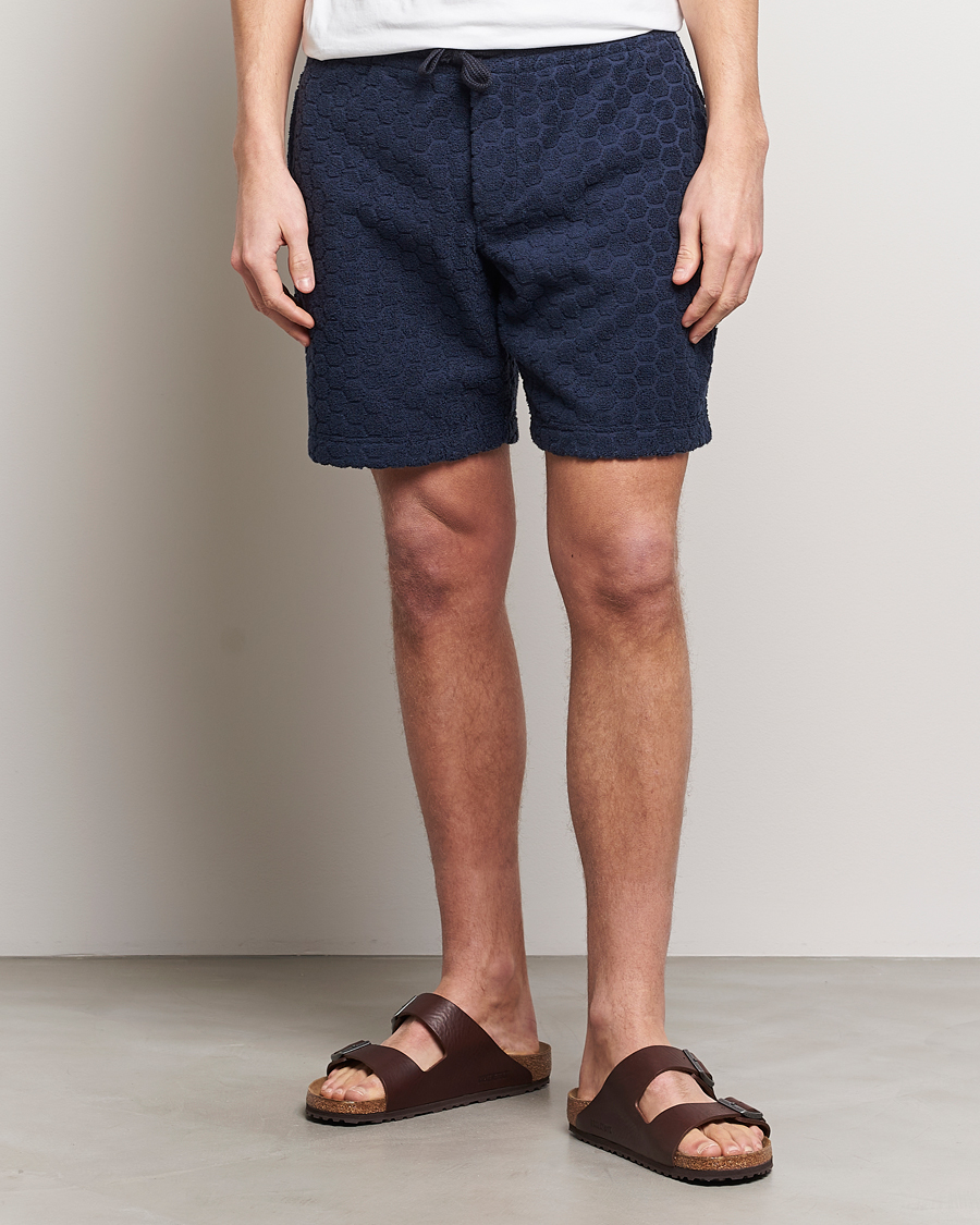 Herre | Shorts | Orlebar Brown | Trevorne Atom Towelling Shorts Night Iris