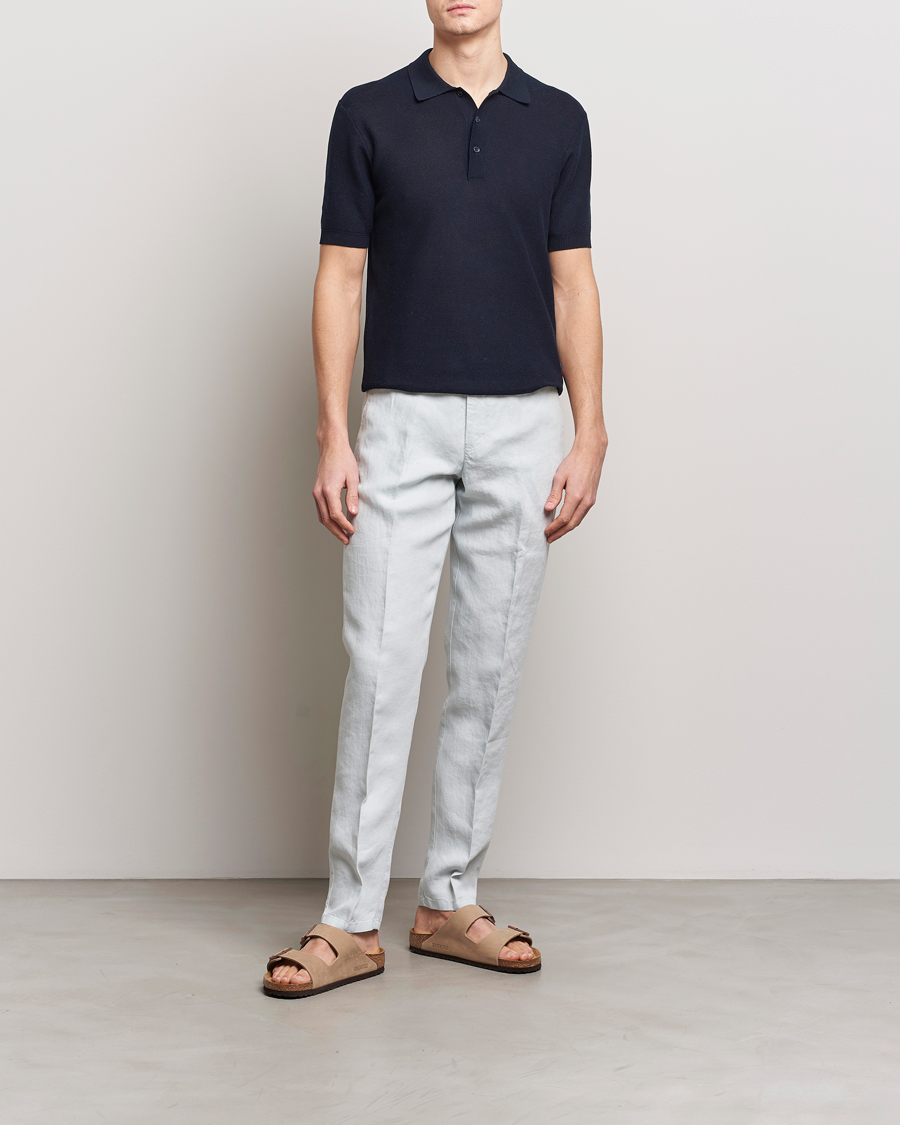 Herre | Pikéer | Orlebar Brown | Maranon Knitted Polo Night Iris