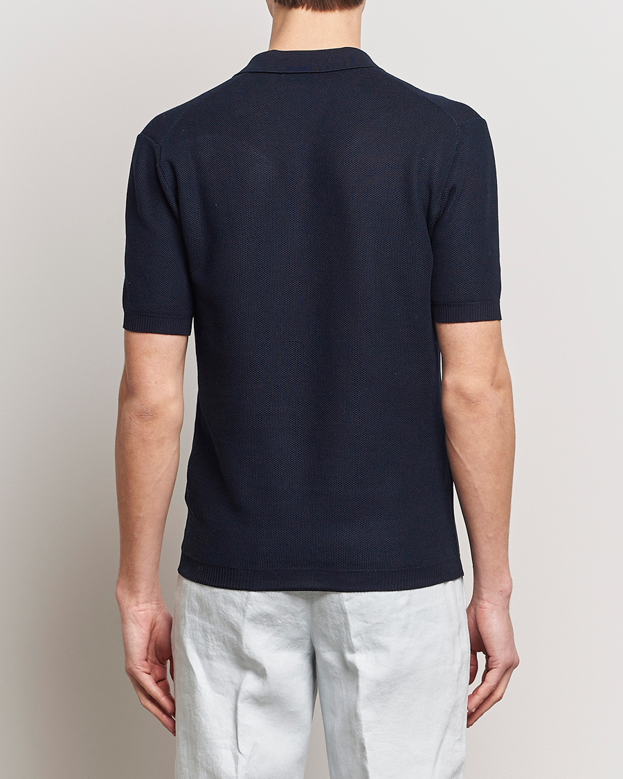 Herre | Pikéer | Orlebar Brown | Maranon Knitted Polo Night Iris
