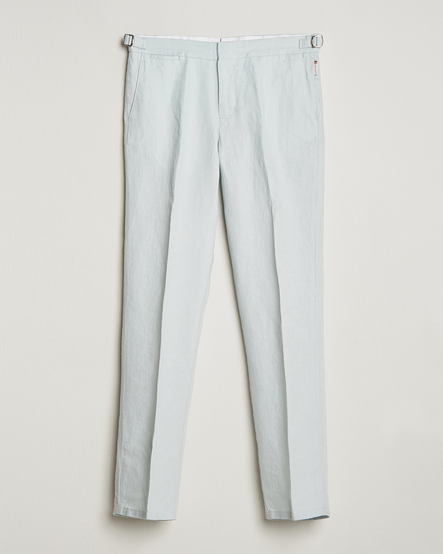 Herre | Bukser | Orlebar Brown | Griffon Linen Trousers White Jade
