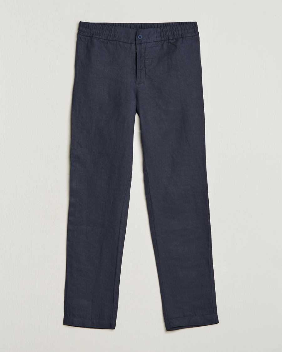 Herre | Bukser | Orlebar Brown | Cornell Linen Trousers Night Iris