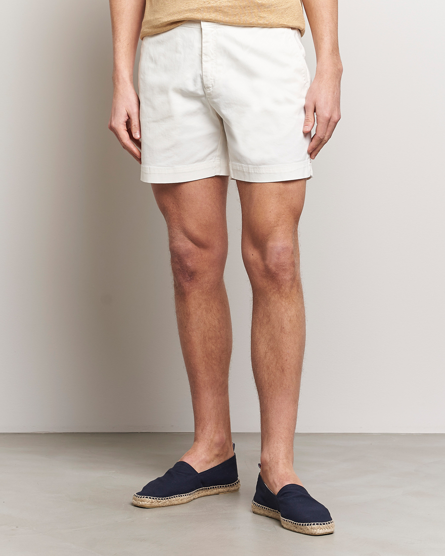 Herre | Best of British | Orlebar Brown | Bulldog Cotton Stretch Twill Shorts Sea Mist