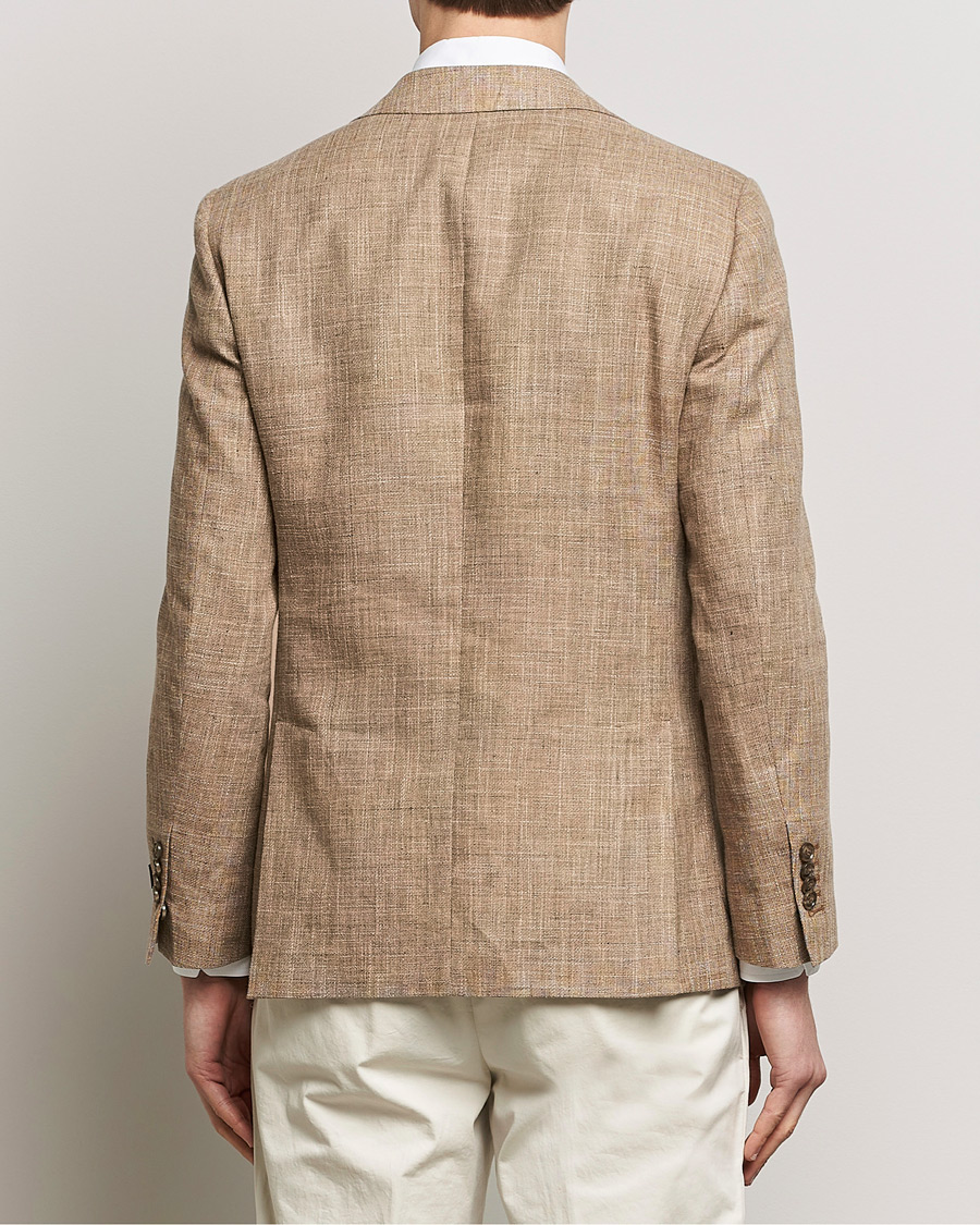 Herre | Dressjakker | Morris Heritage | Mike Cotton/Linen Structure Blazer Light Brown