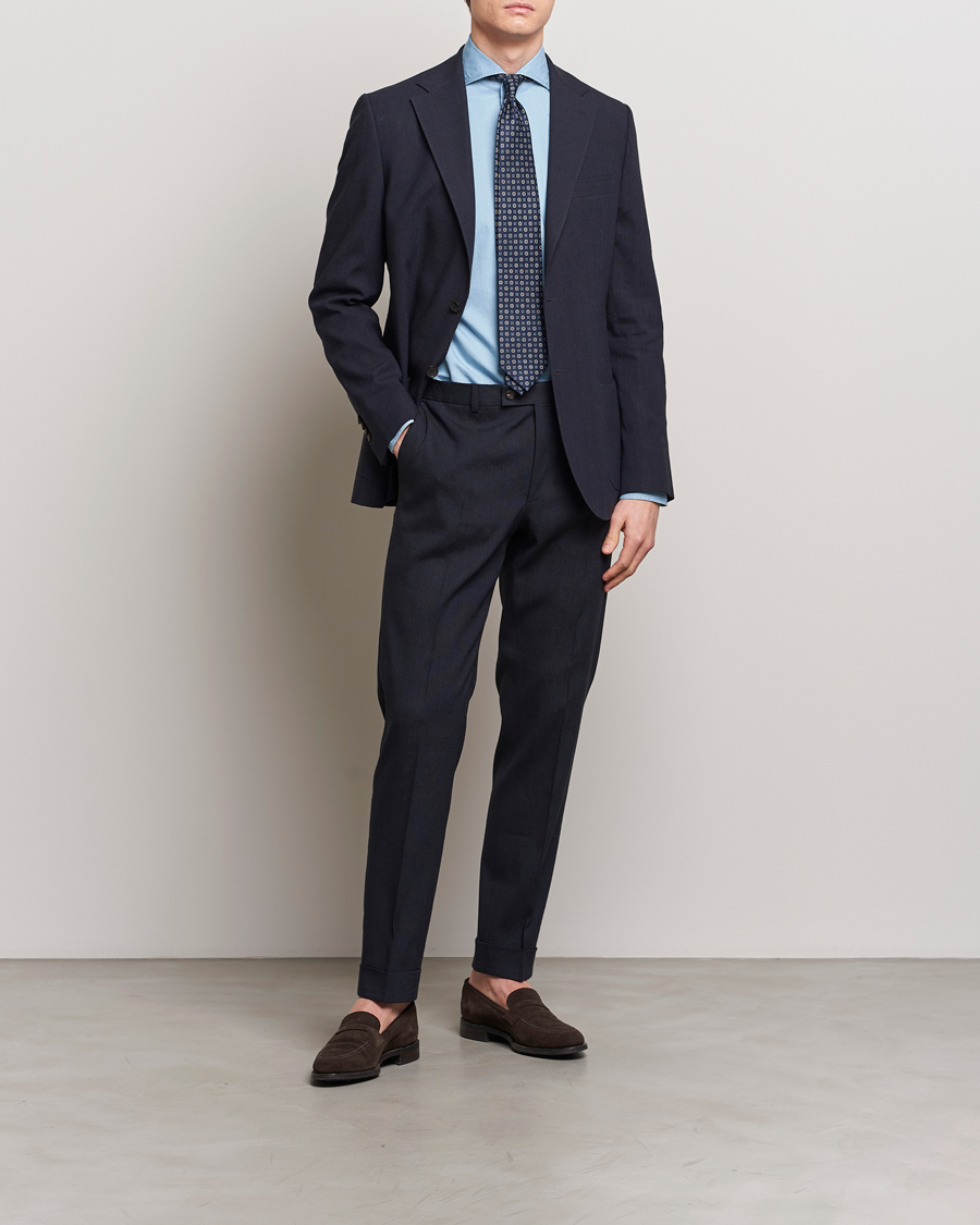 Herre | Dressjakker | Morris Heritage | Summer Linen Blazer Navy