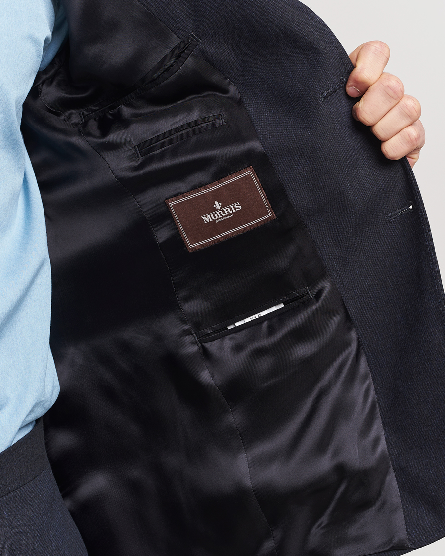 Herre | Dressjakker | Morris Heritage | Summer Linen Blazer Navy