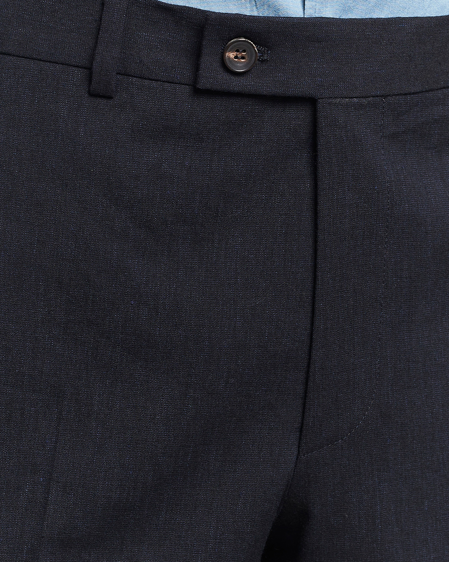 Herre | Bukser | Morris Heritage | Jack Summer Linen Trousers Navy