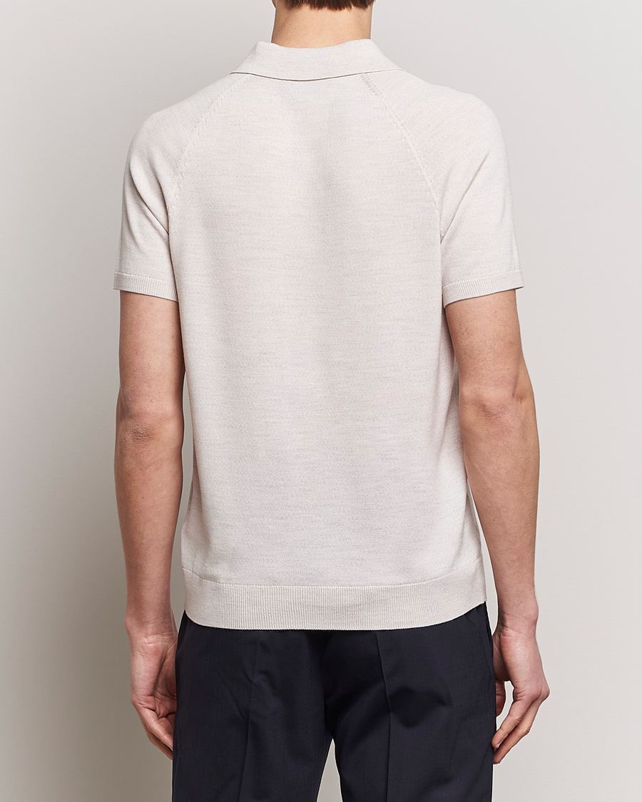 Herre | Pikéer | Morris Heritage | Fleming Short Sleeve Merino Polo Off White