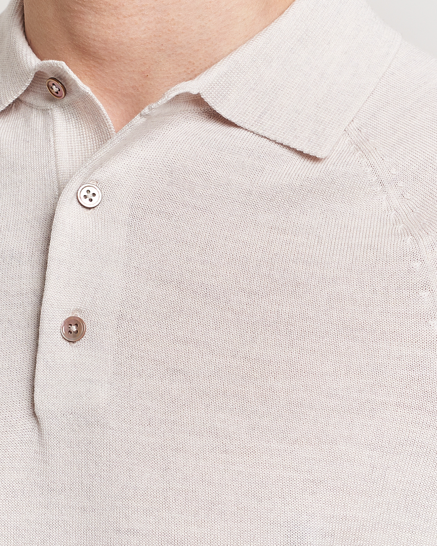 Herre | Pikéer | Morris Heritage | Fleming Short Sleeve Merino Polo Off White
