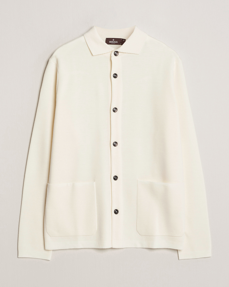 Herre | Gensere | Morris Heritage | Craig Merino Dress Cardigan White