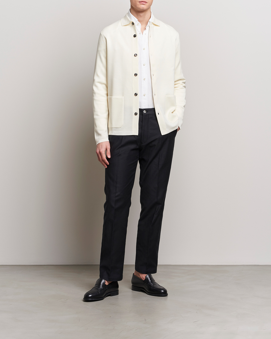 Herre | Gensere | Morris Heritage | Craig Merino Dress Cardigan White