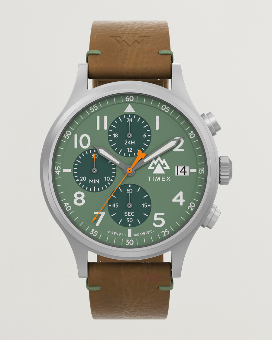 Herre | Timex Expedition North Sierra Chronograph 42mm Green Dial | Timex | Expedition North Sierra Chronograph 42mm Green Dial
