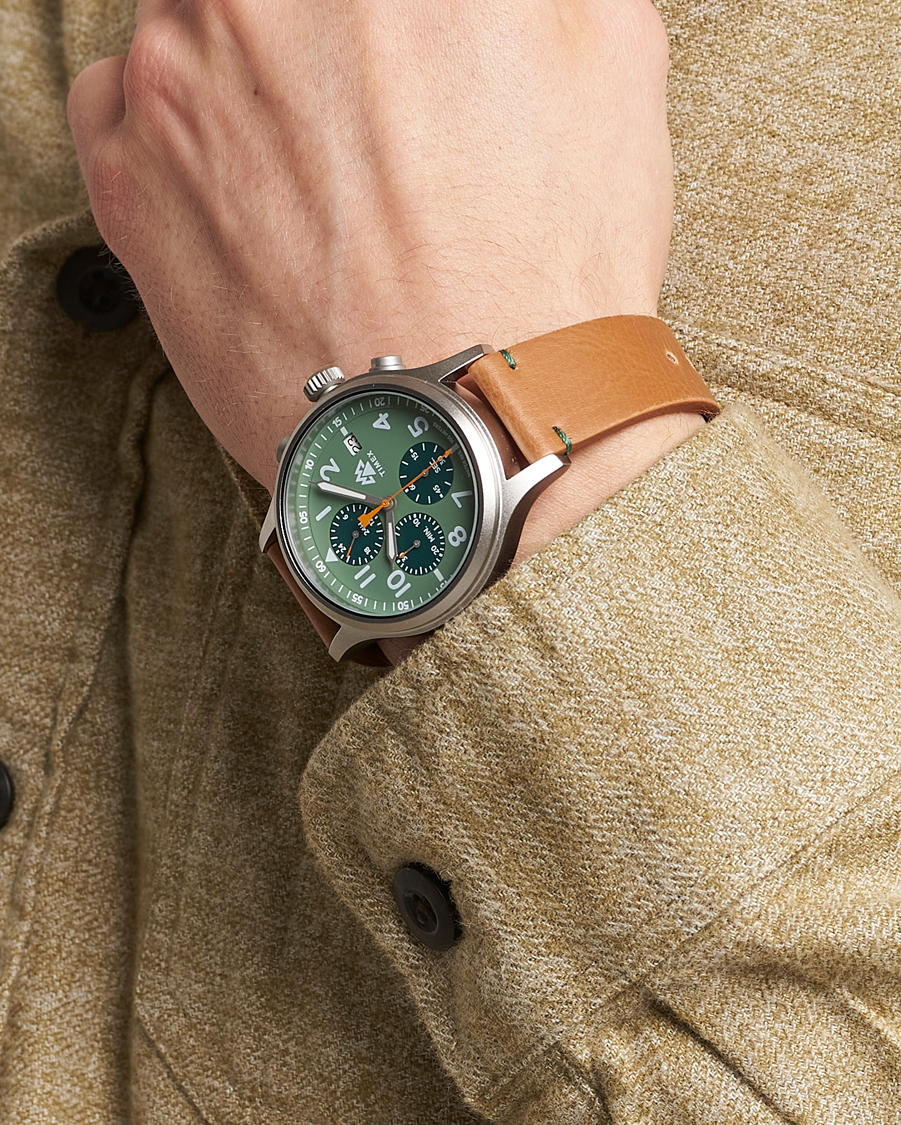 Herre | Timex Expedition North Sierra Chronograph 42mm Green Dial | Timex | Expedition North Sierra Chronograph 42mm Green Dial